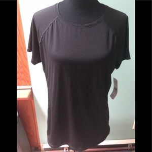 L-RL Lauren Active Ralph Lauren Women Black Active T-Shirt XL NWT